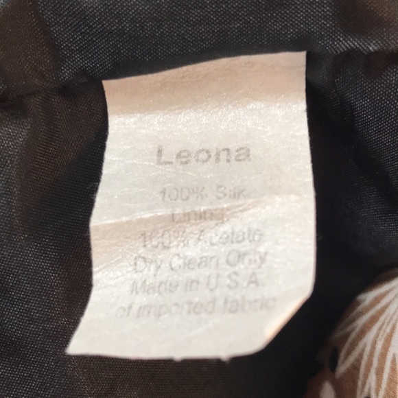 🍁3 for $25🍁 Leona by Lauren Leonard 100% silk blouse fully lined scoop neck - Picture 7 of 7